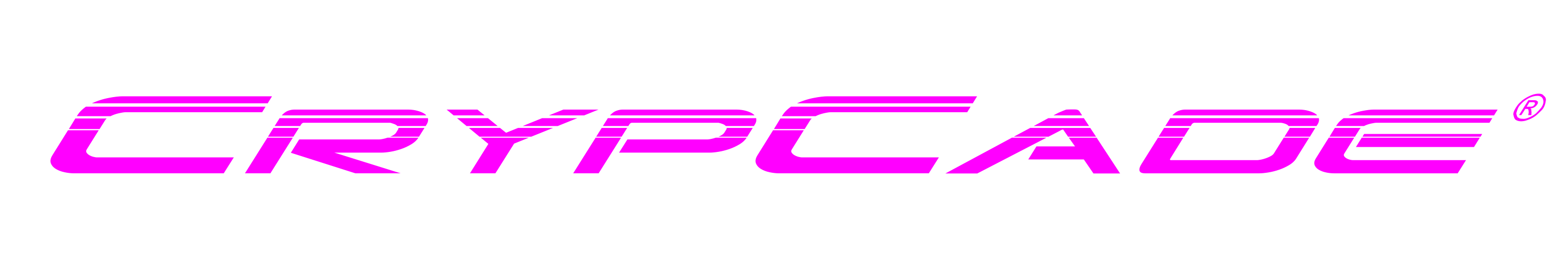 crypcade logo fuchsia